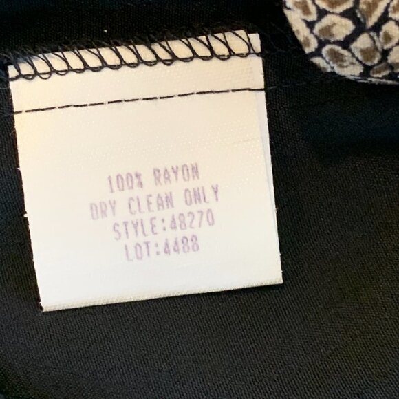 VTG Ilyse Hart Ltd Blazer w/ Attached Button Vest Safari Novelty Print M 24M - Picture 9 of 9